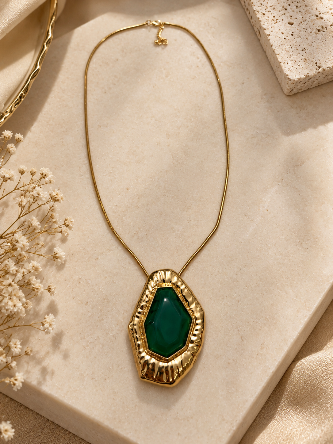 Emerald Gemstone Necklace