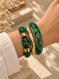 Emerald Luxe Bangel set