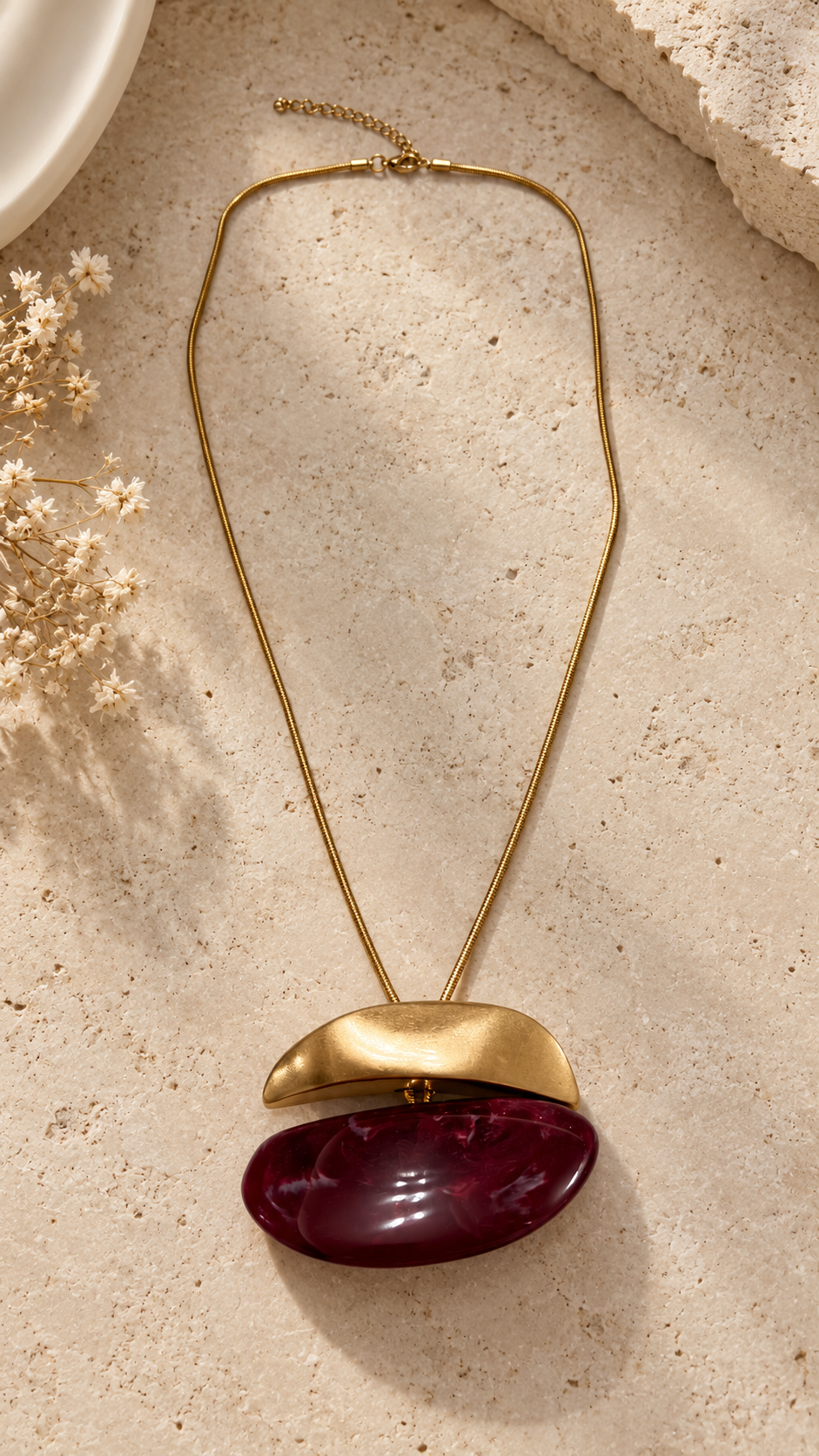 Burgundy Harmony Necklace