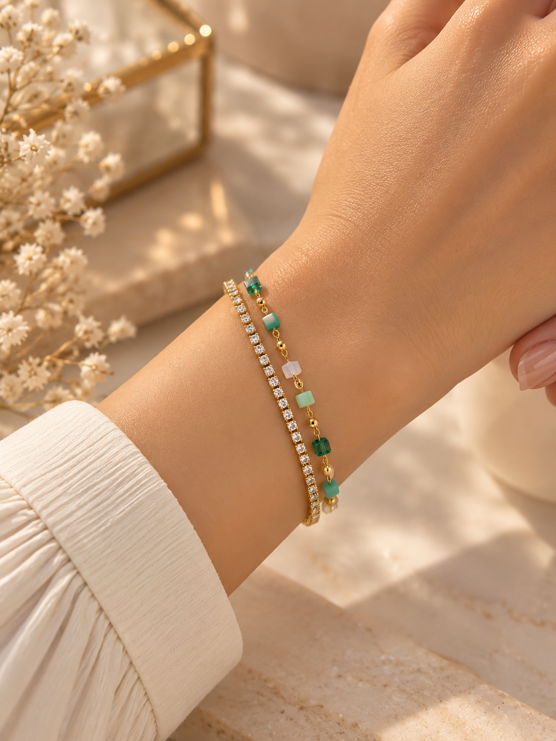 Emerald Crystal bracelet