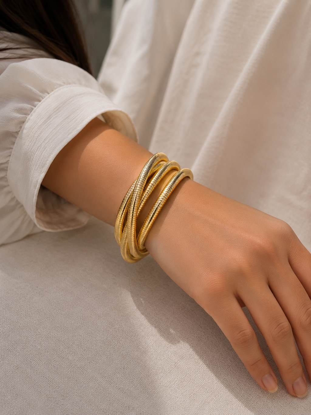 Gold Stackable Bracelet