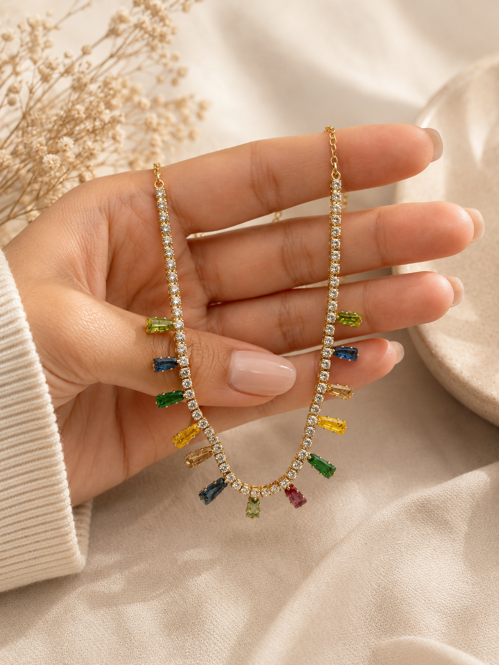 Colorful Crystal Necklace