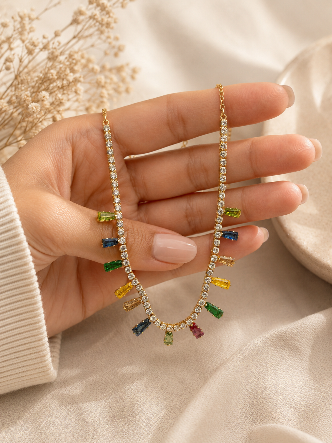 Colorful Crystal Necklace
