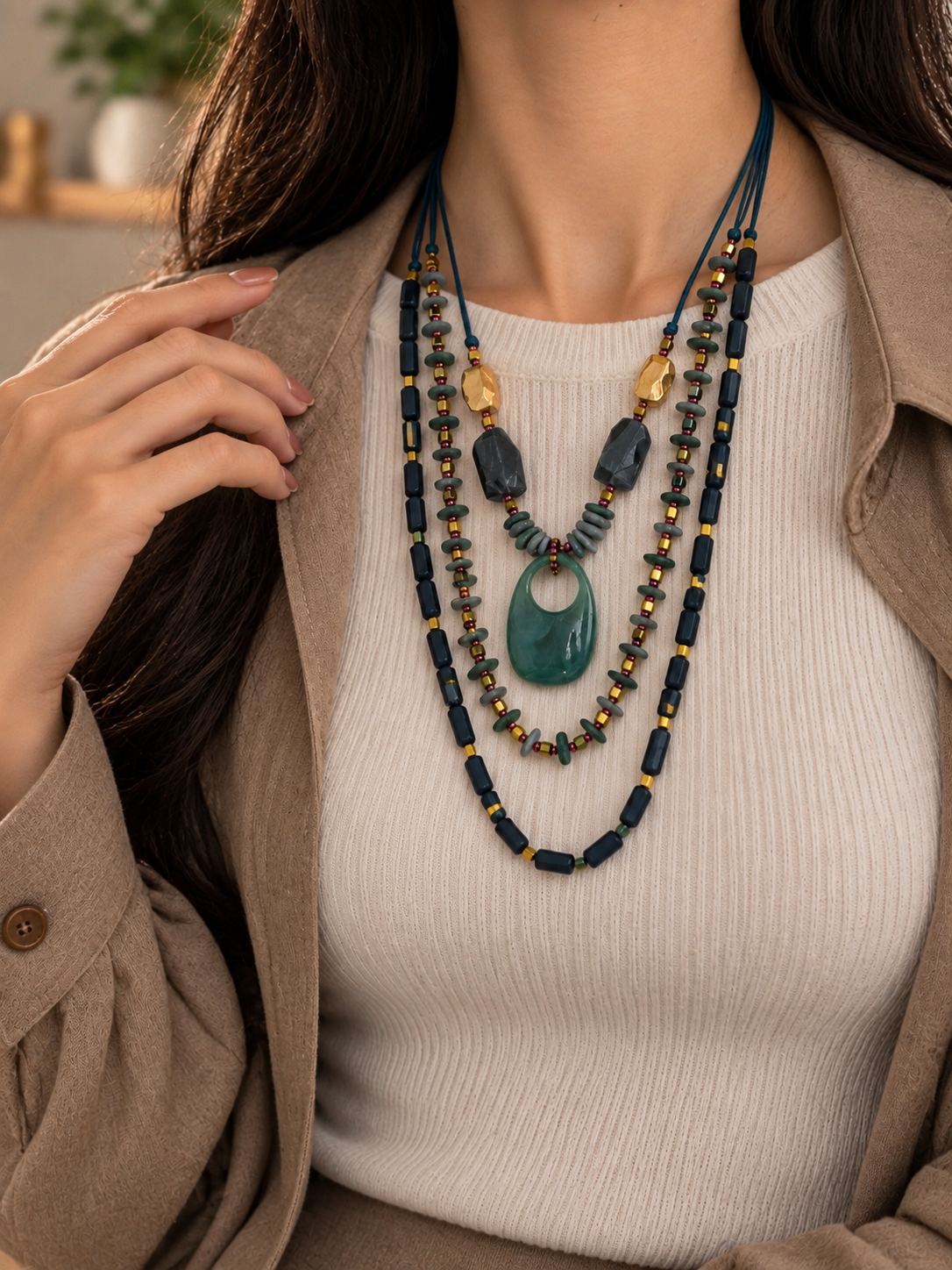 Midnight Layered Necklace