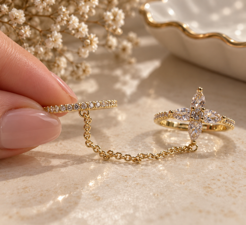 Diamond Petal Ring