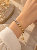 Gold&silver twist bracelet