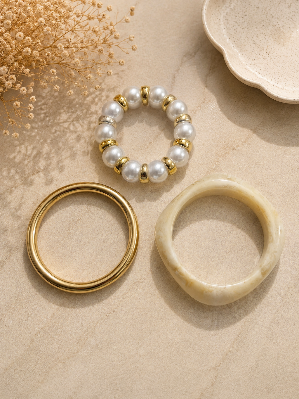 Pearl & Ivory Bangle