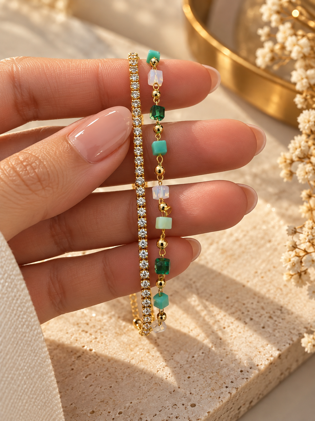 Emerald Crystal bracelet