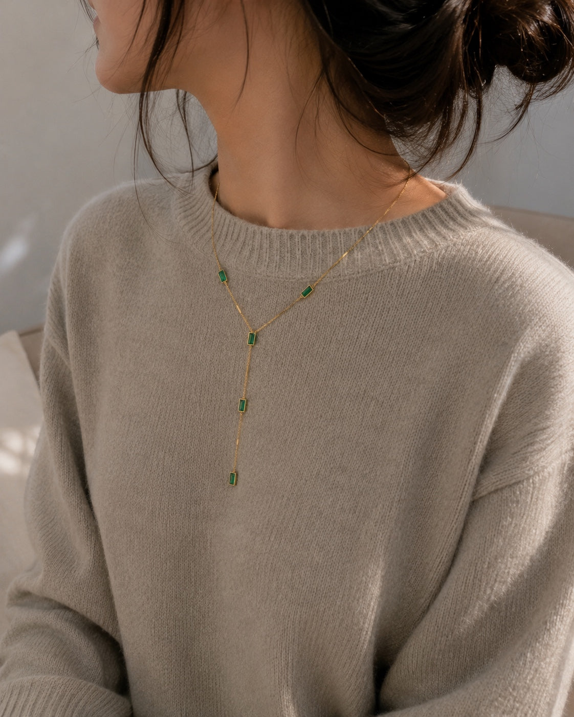 Emerald Cascade Necklace
