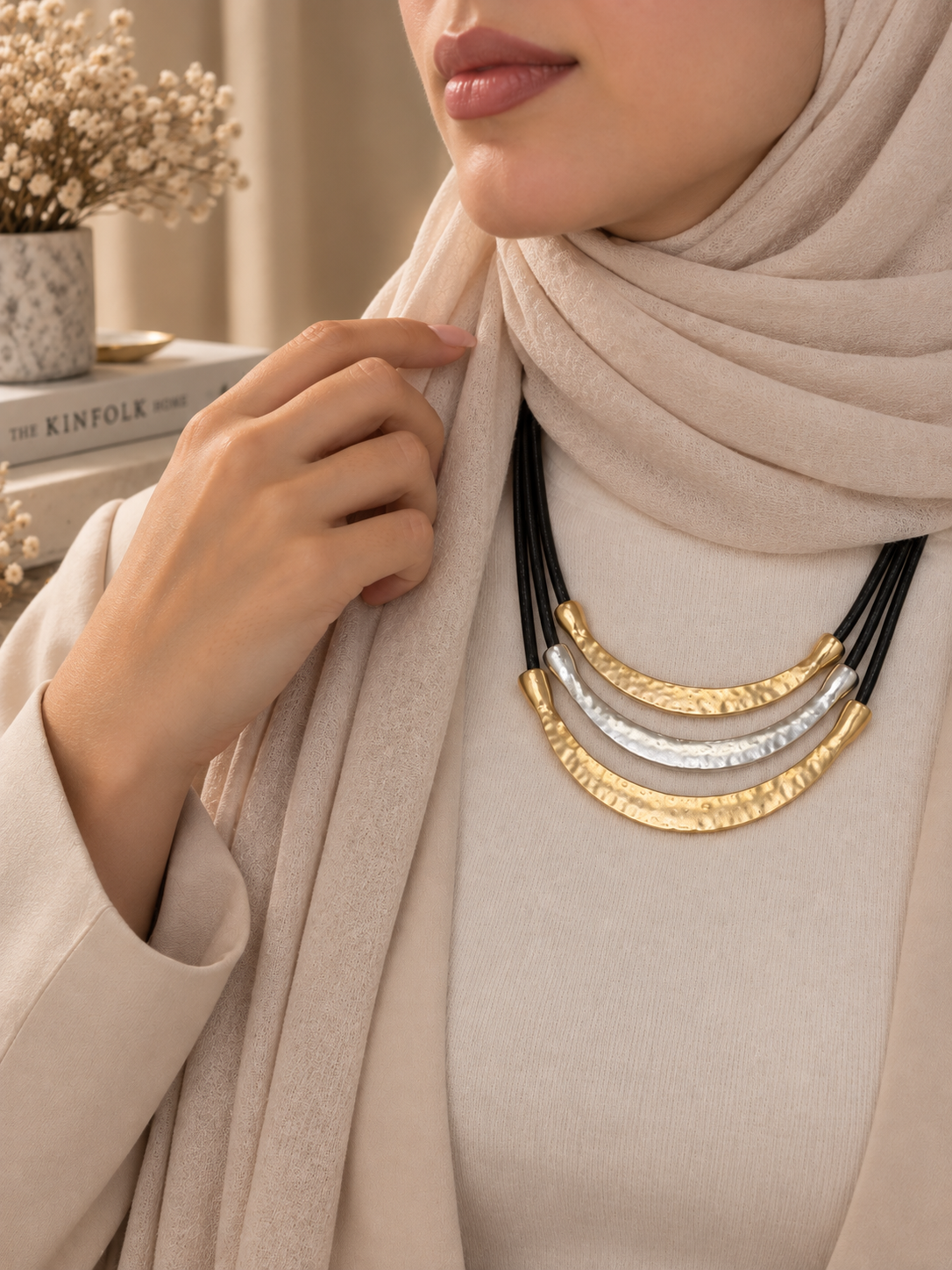Golden Arc Necklace