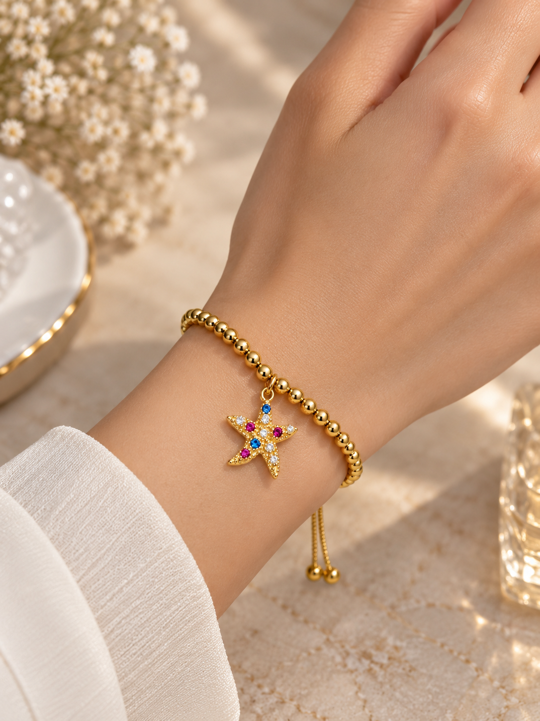 Starfish Charm Bracelet
