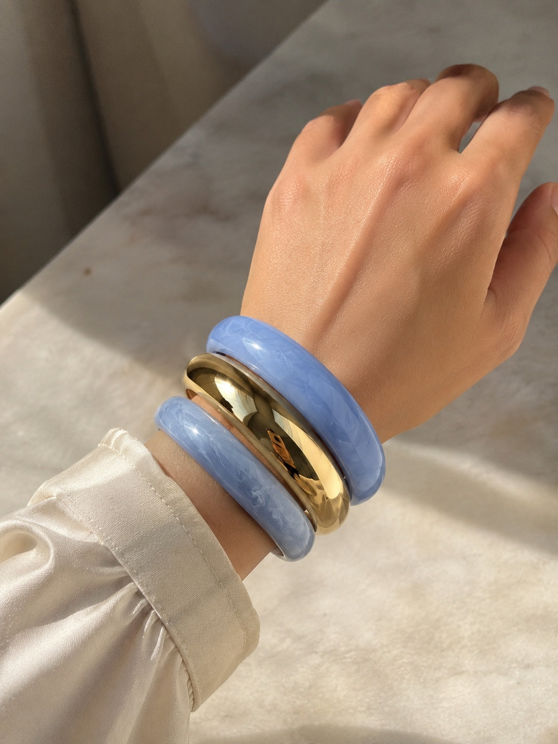 Sky Mist Bangle Set