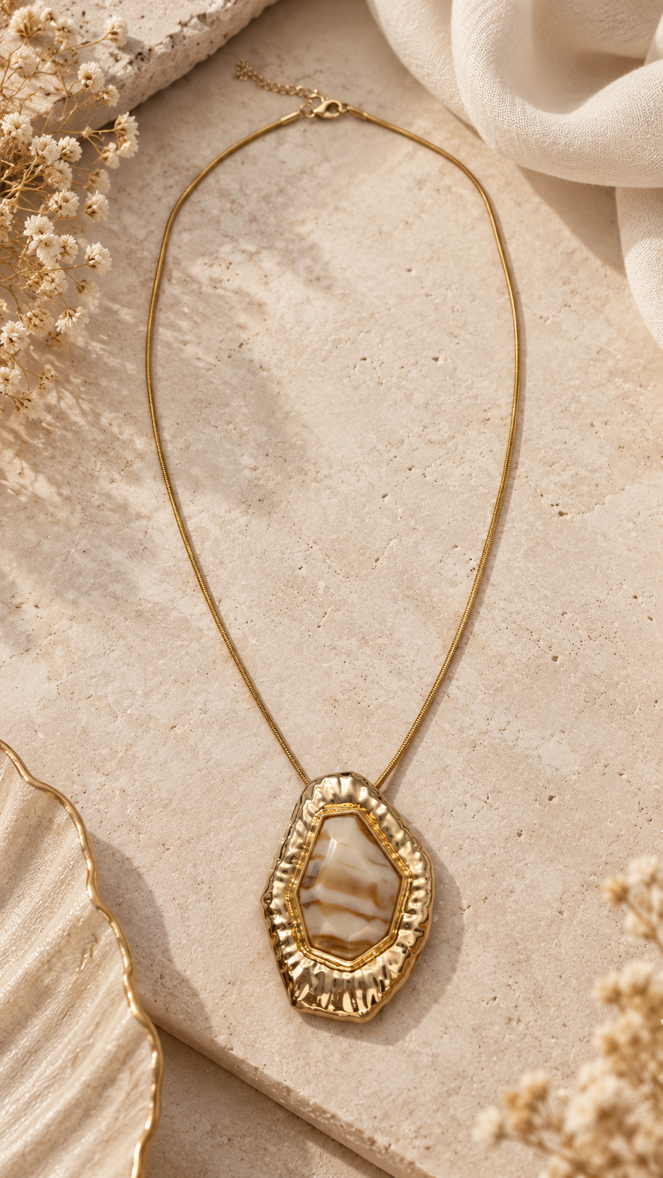 Ivory Gemstone Necklace