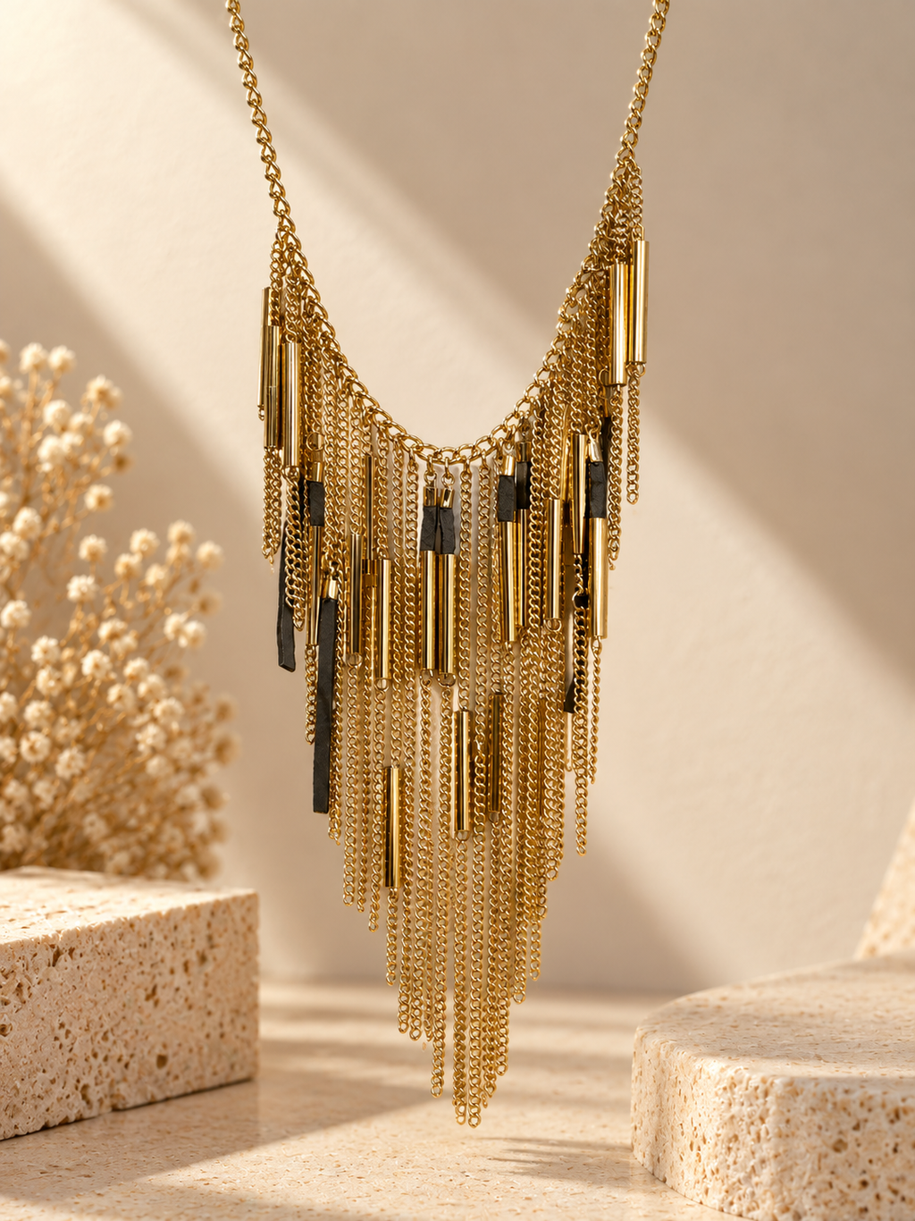 Midnight Fringe Necklace