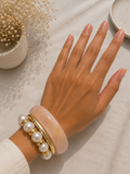 Pearl & Pink Bangle