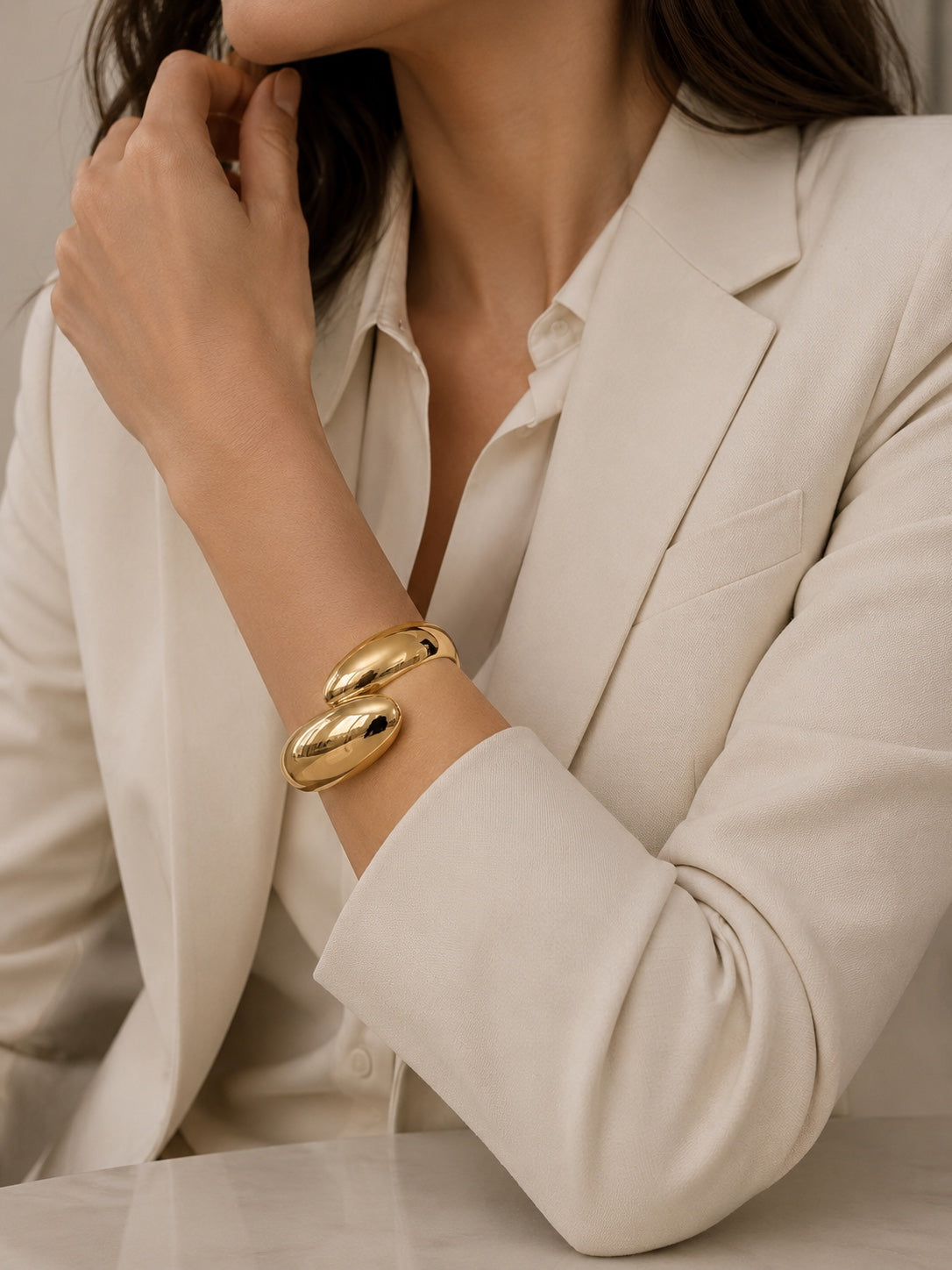 Aurora Dome Cuff Bracelet