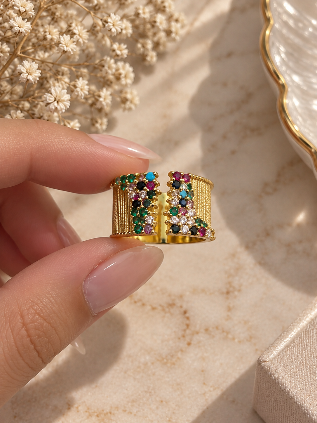 Multicolor Sparkle Ring