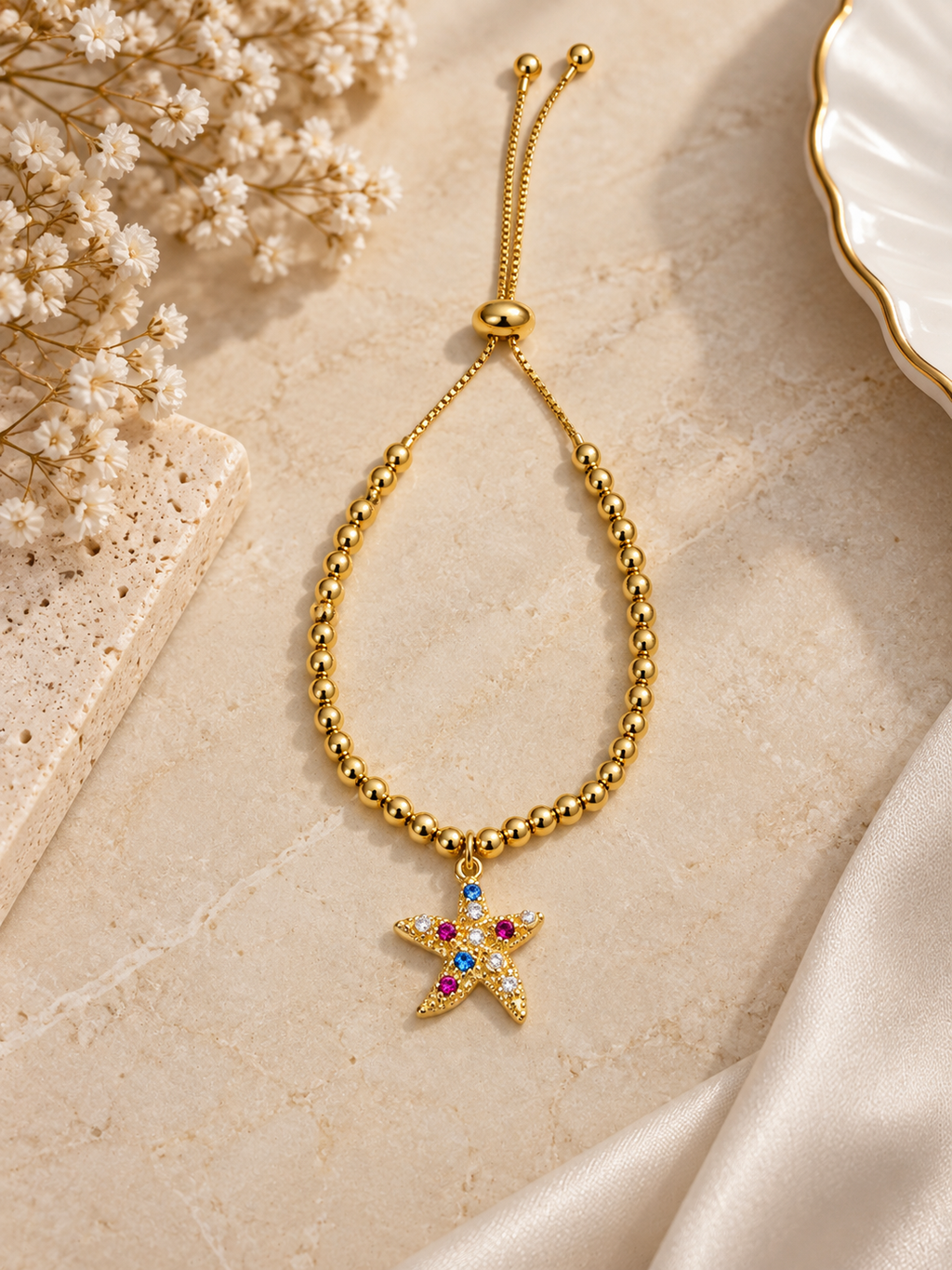Starfish Charm Bracelet