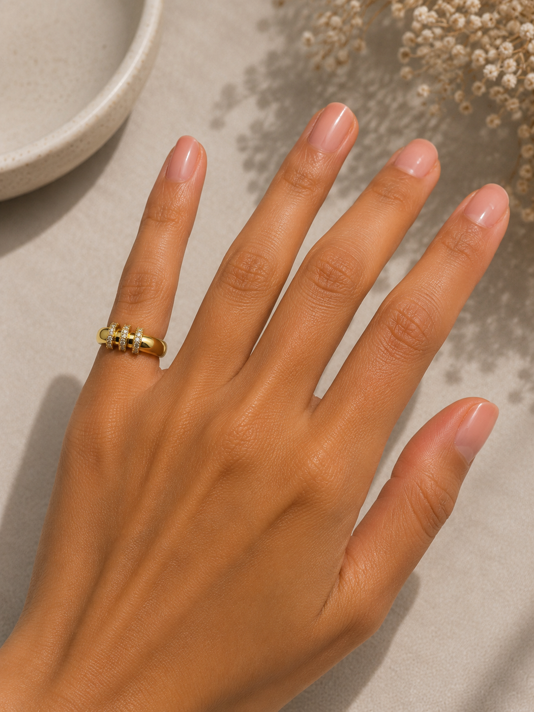 Triple Band Pinky Ring
