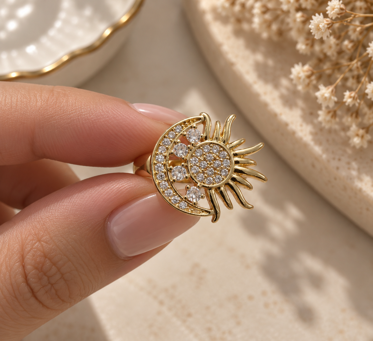Moonlight & Sun Ring