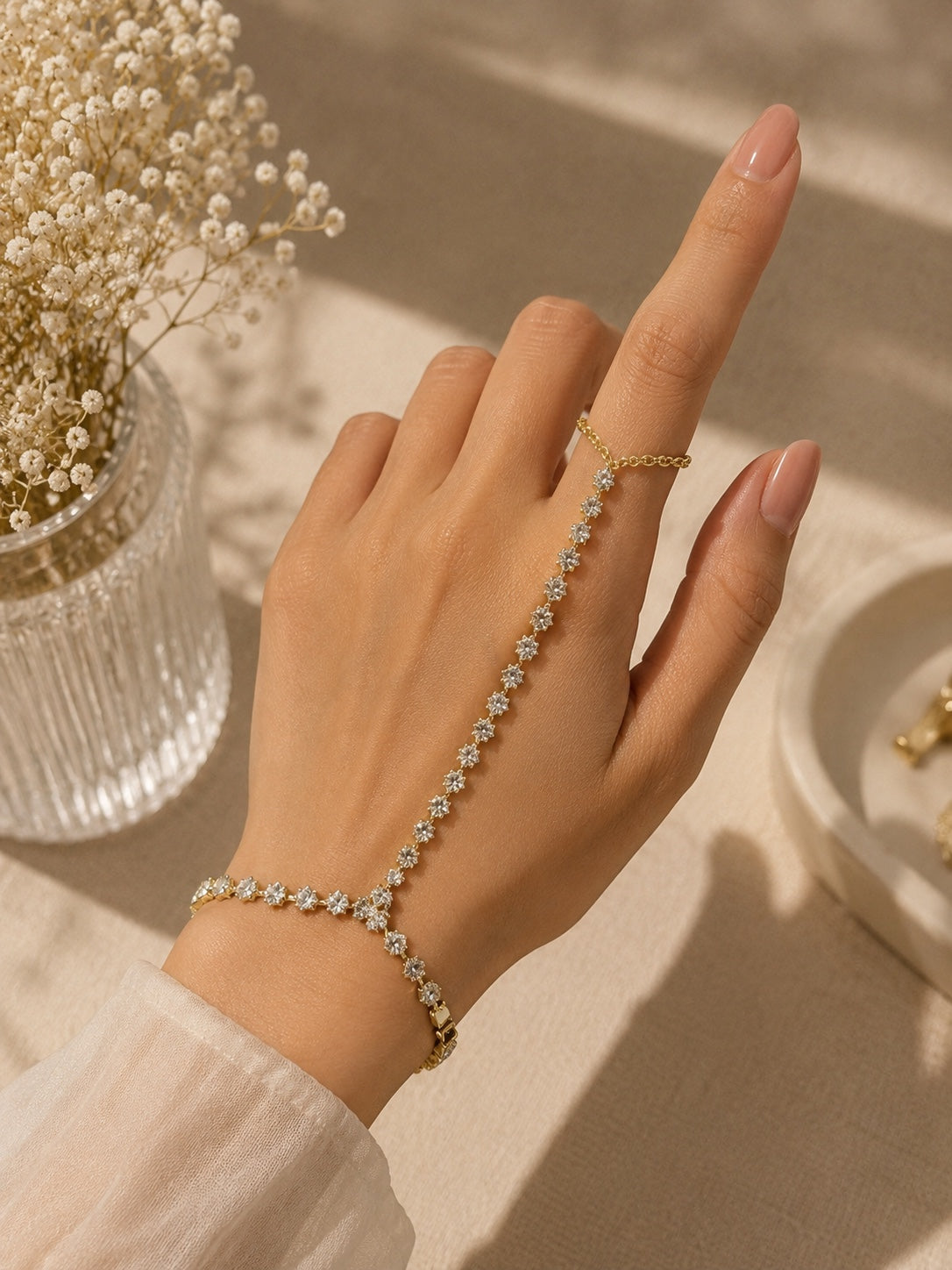 Crystal Vine Hand Chain