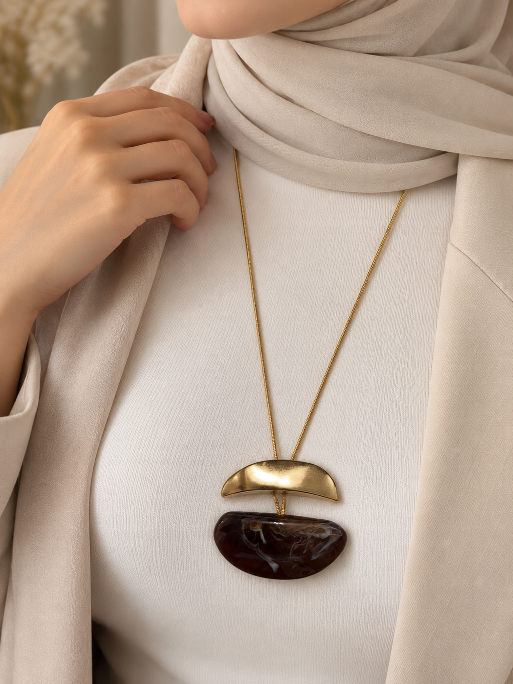 Dark Amber Harmony Necklace