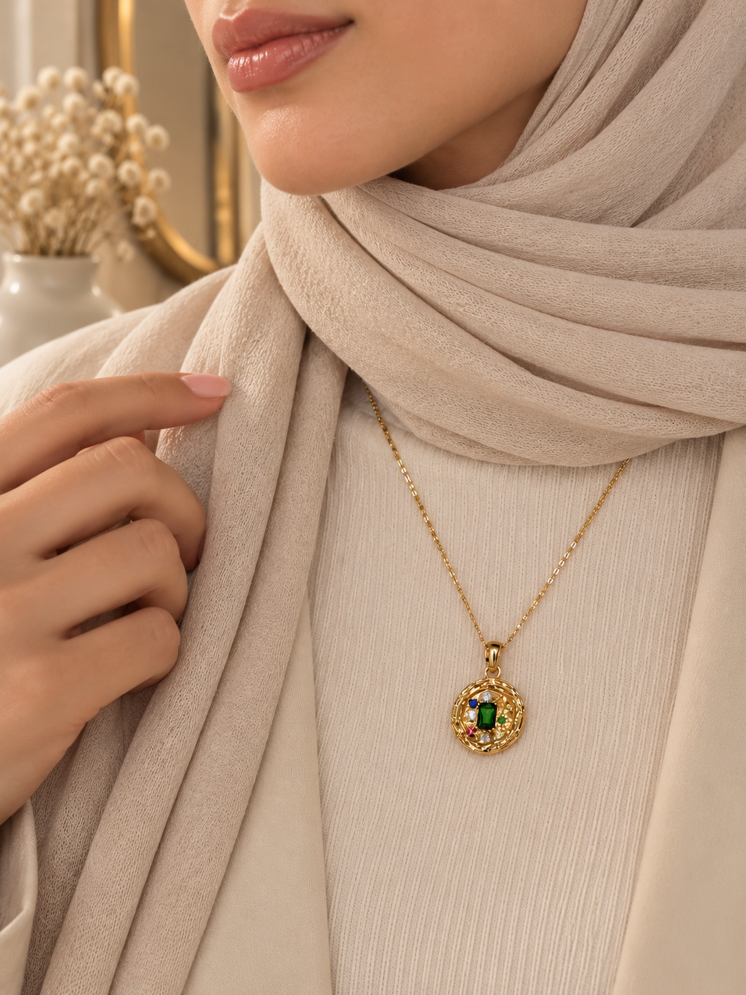 Emerald Treasure Necklace
