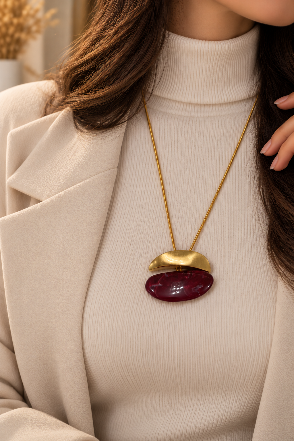 Burgundy Harmony Necklace