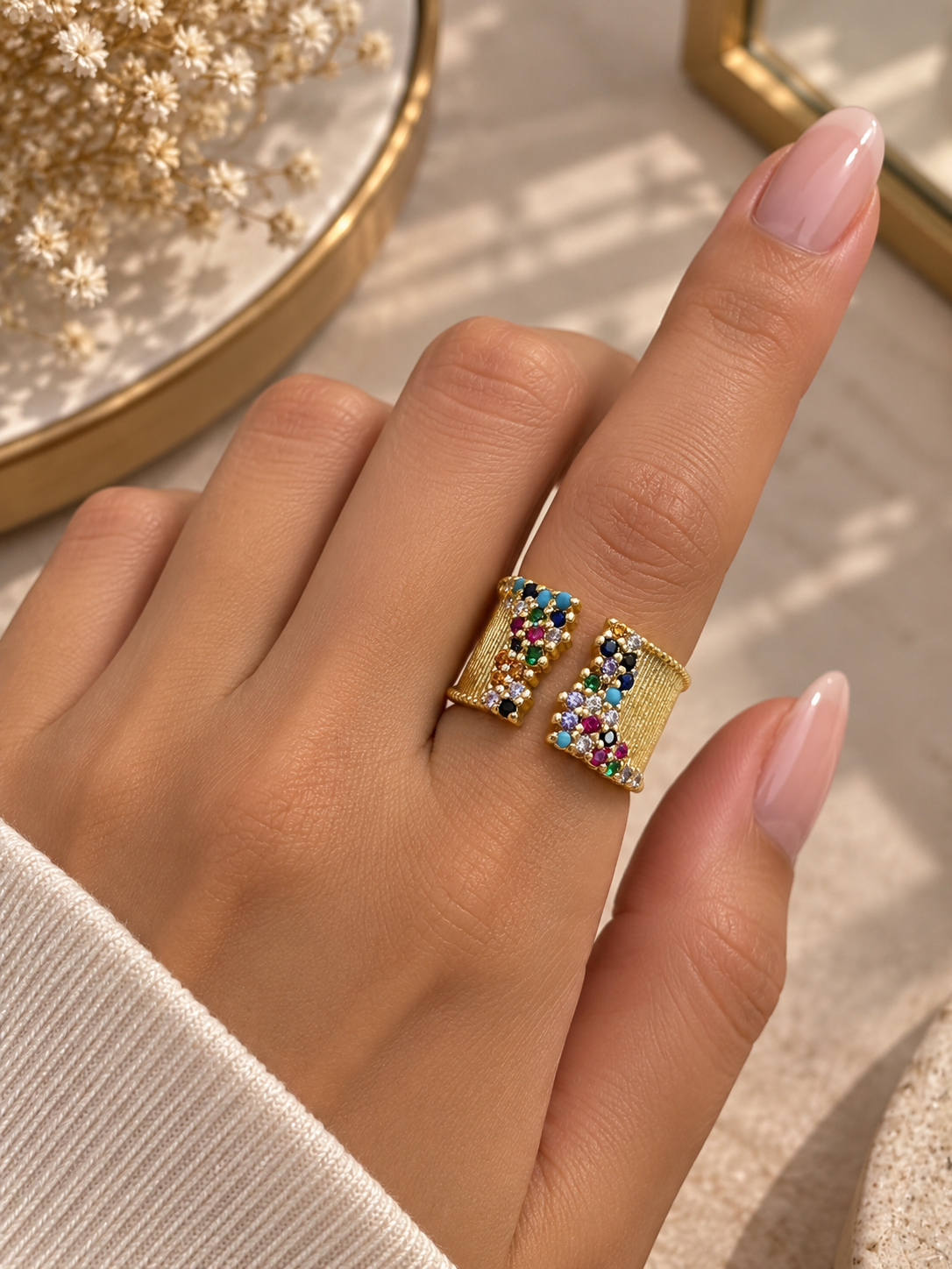 Multicolor Sparkle Ring