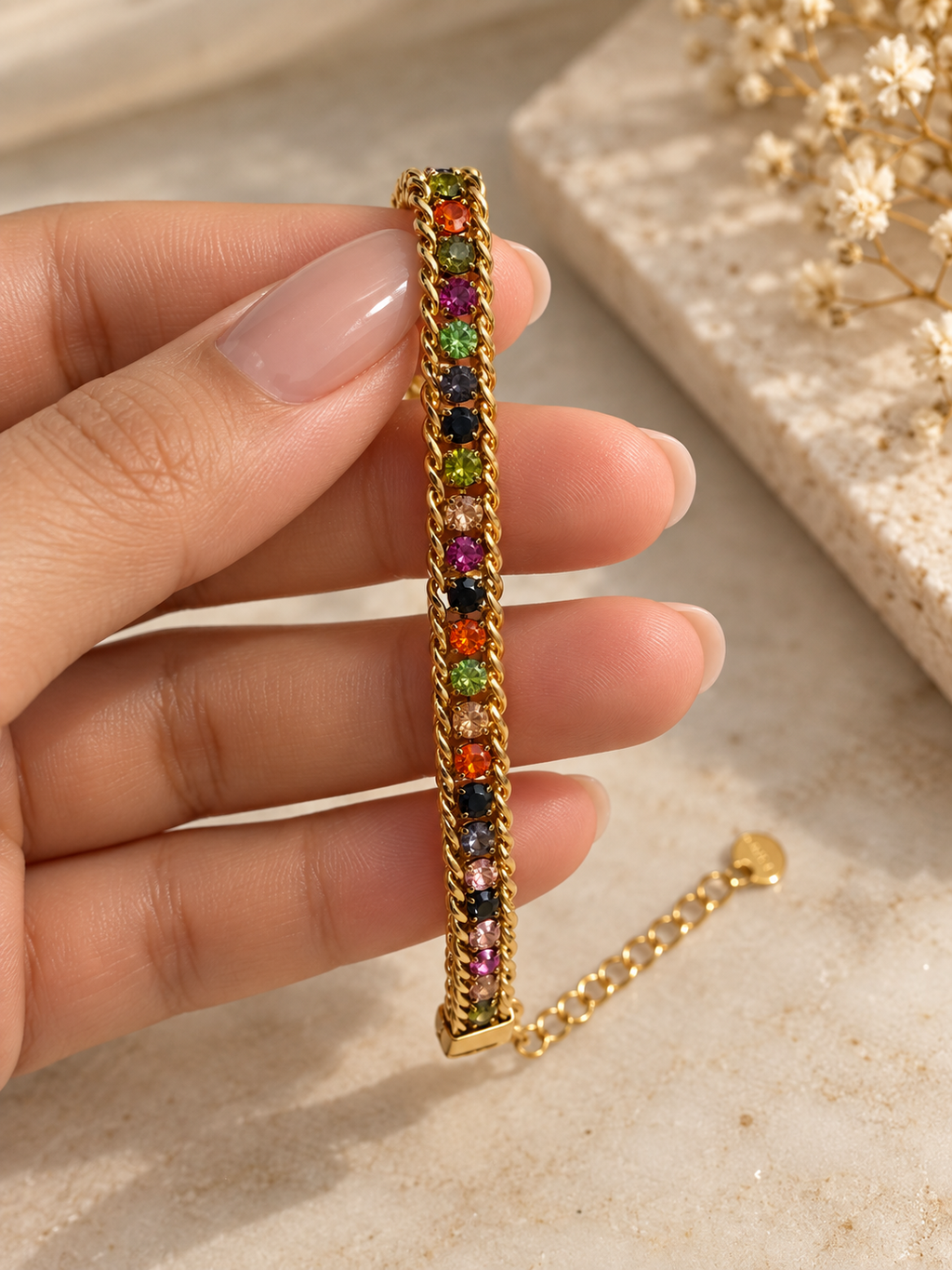 Colorful Gem Bracelet