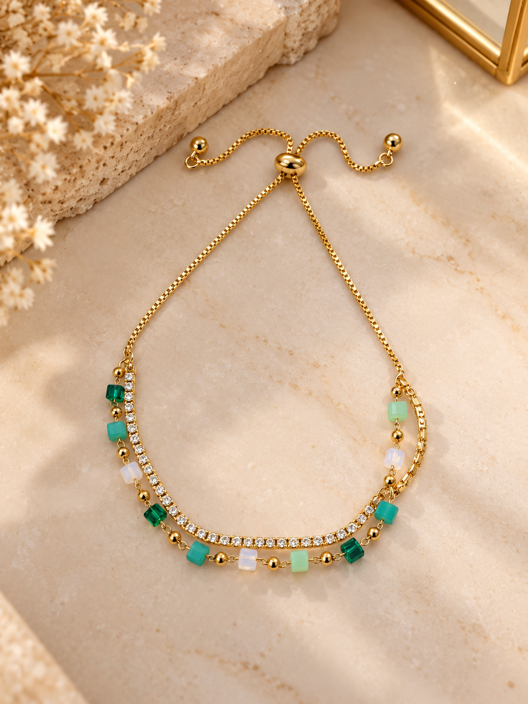 Emerald Crystal bracelet