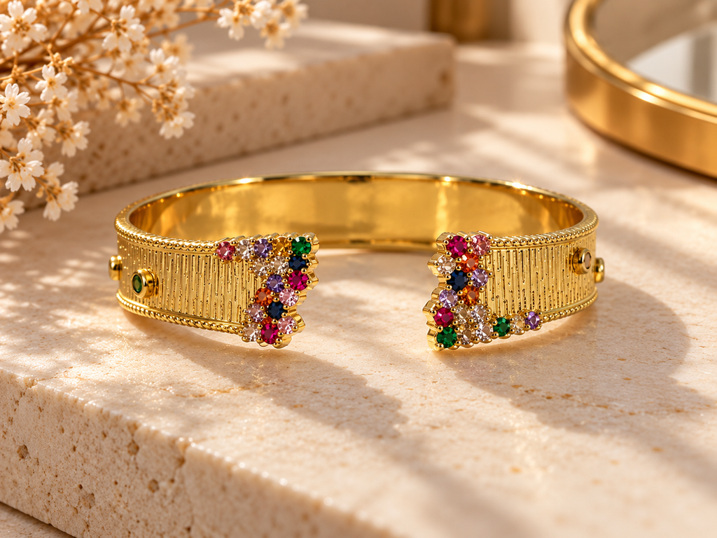 Multicolor Sparkle cuff
