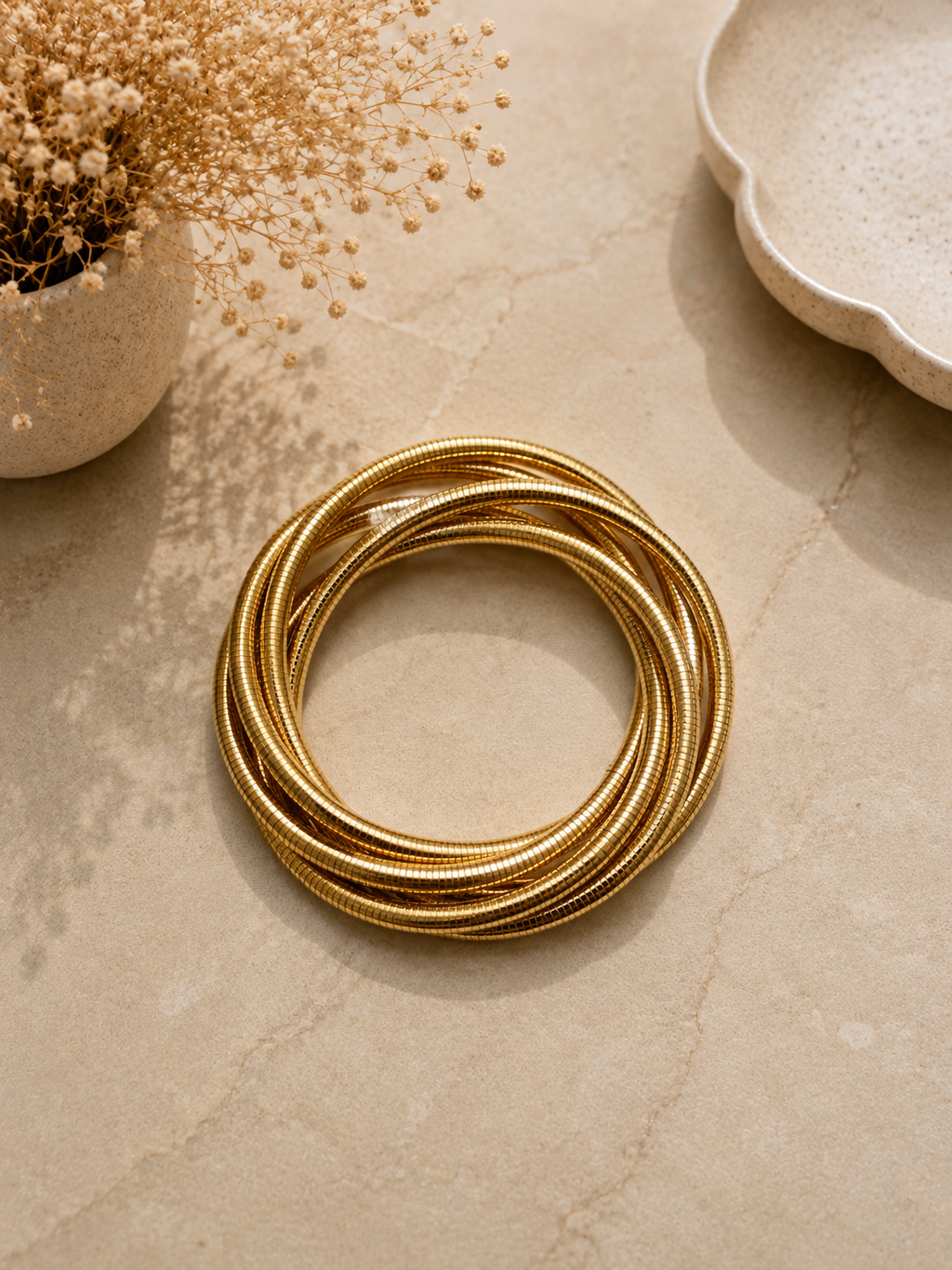 Gold Stackable Bracelet