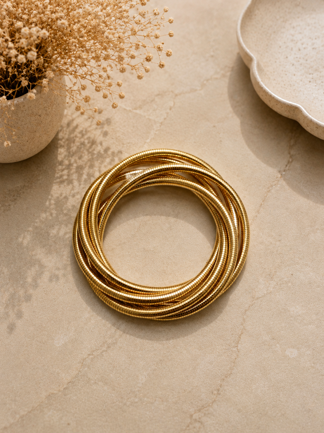 Gold Stackable Bracelet