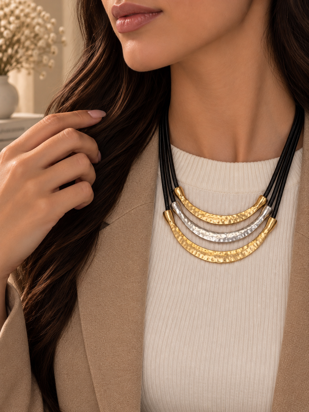 Golden Arc Necklace