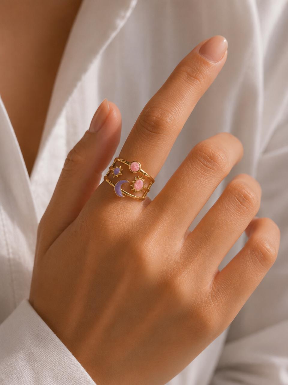 Lunar Charm Ring