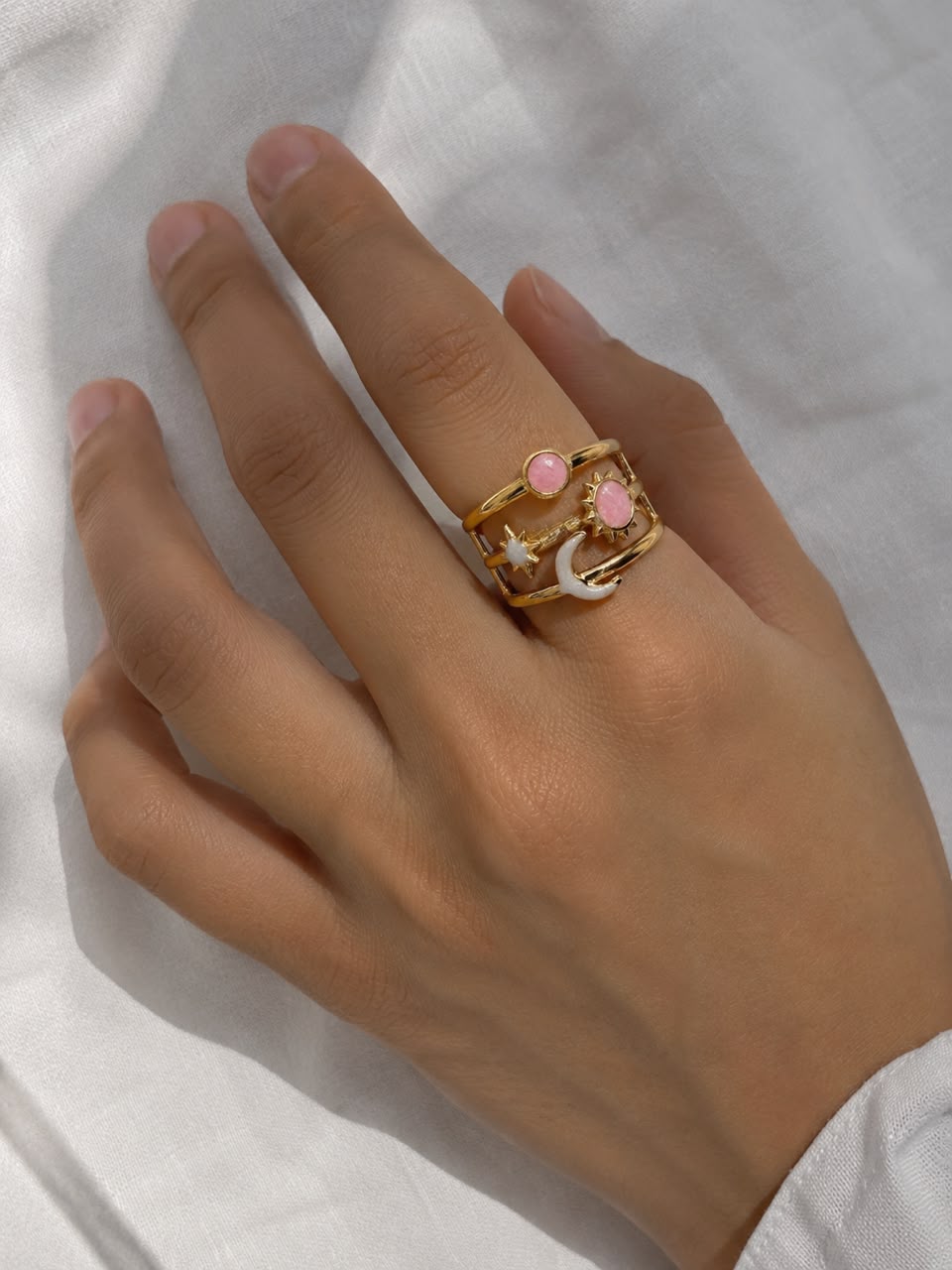 Lunar Charm Ring
